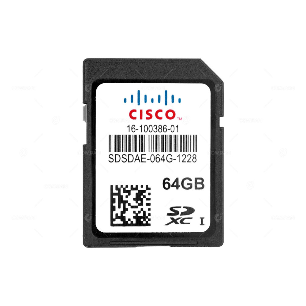 16-100386-01 CISCO 64GB SD XC SECURE DIGITAL FLASH MEMORY CARD